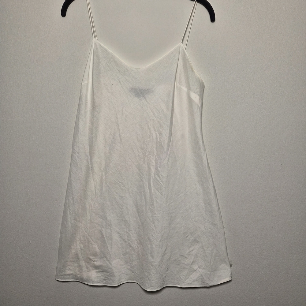 Ralph Lauren RARE Prarie Cottagecore Lace Crotchet White Mini Dress With Slip S - Picture 11 of 12